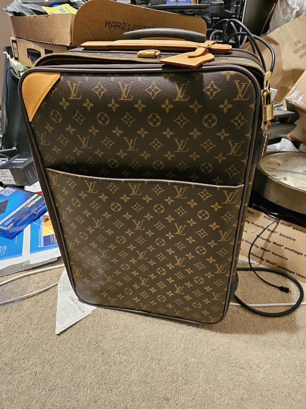 Auth Louis Vuitton pegase 60 suitcase carry on bag - Picture 2 of 16